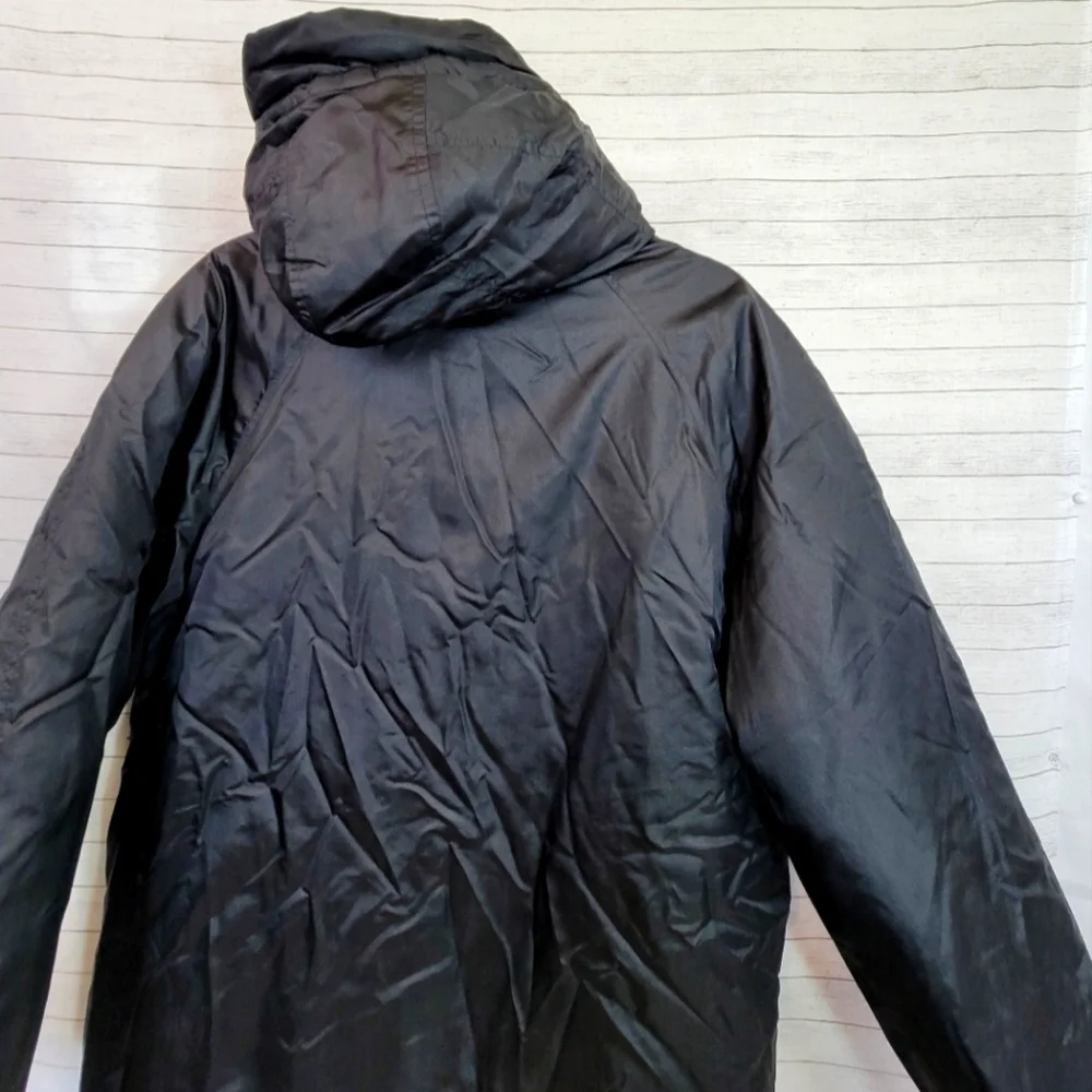 J.CREW QUILT LINED PUFFER COAT IN BLACK, SZ XS